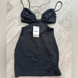 Zara black mini dress. Brand new . Size small